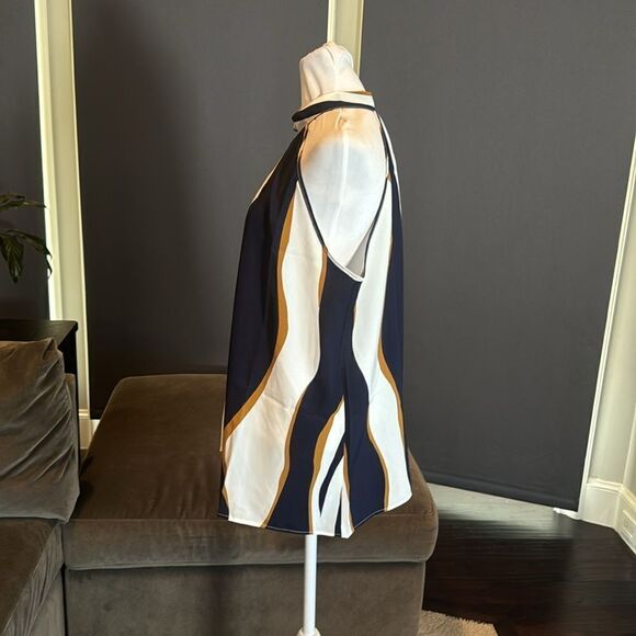 Women’s Halter Neck Casual Loose Top Blouse Side Bow Tie Size 3XL NWT - Picture 4 of 7